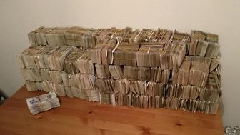 Bundles of cash