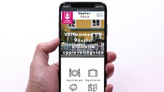 Upplev.vaxjo.se är också designad för mobilen, för att säkerställa bästa möjliga användarupplevelse. Bildmontage: Denis Hodzic, Växjö kommun