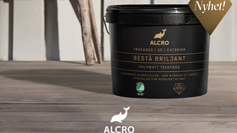 Alcro Bestå Briljant - en fyllig fasadfärg av högsta kvalitet