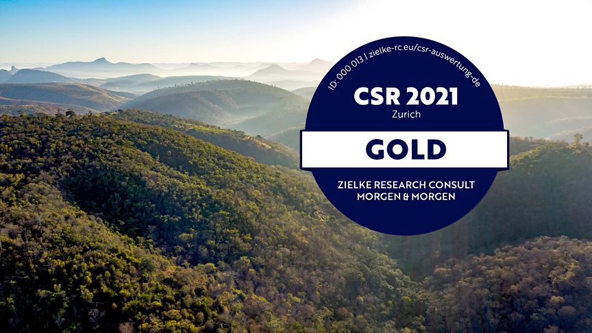 Zielke-Rating: Zurich erhält Gold im CSR-Rating