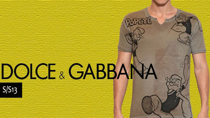 dolce gabbana popeye t shirt