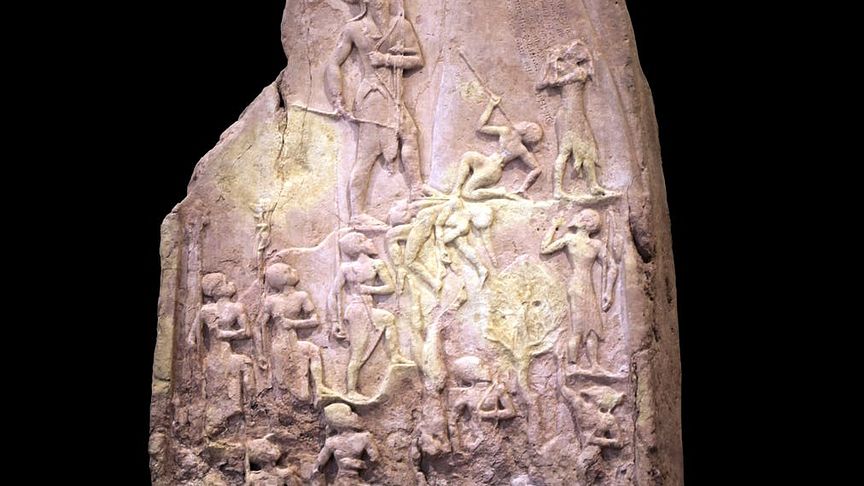 King Naram-Sin of Akkad, grandson of Sargon, leading his army to victory. (Rama / Louvre)