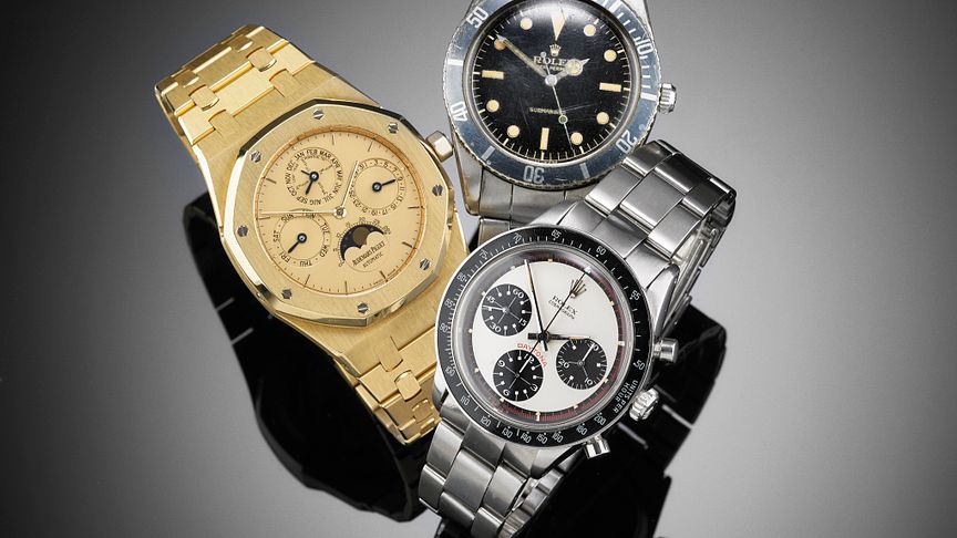 Highlights from our international wristwatch auction on 31 May 2018.
