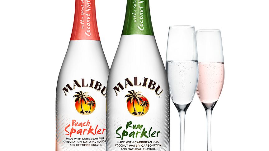 Malibu Pops The Top Off Its Latest Product Innovation Malibu Rum Sparkler The Absolut Company