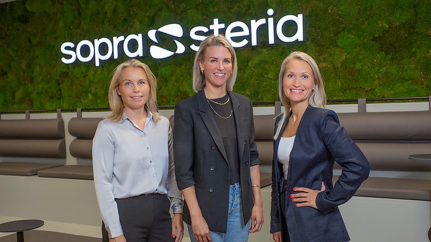 Hege D. Olsnes, Heidi Ravndal og Ine Cecilie Flateraaker skal sammen styre Sopra Sterias Stavanger-satsing