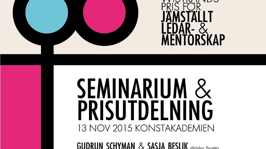 Birgitta Wistrands Pris för Jämställt Ledar- och mentorskap 2015