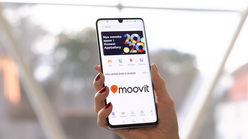 Reseplanerings-appen Moovit nu tillgänglig i svenska AppGallery