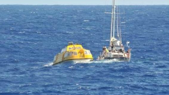 Fred. Olsen Cruise Lines’ Braemar in dramatic Christmas mid-Atlantic yacht rescue