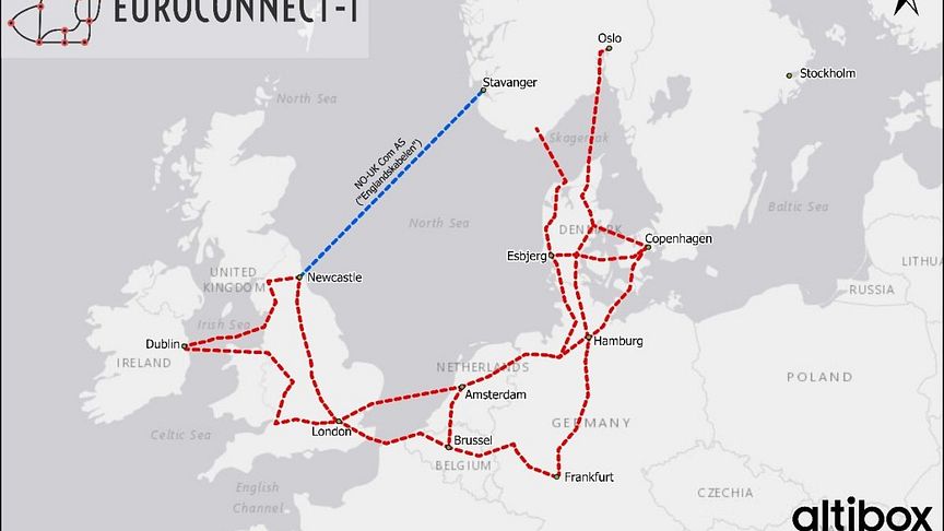 The new subsea fibre cable will be connected to the Euroconnect-1 fibre ring. 