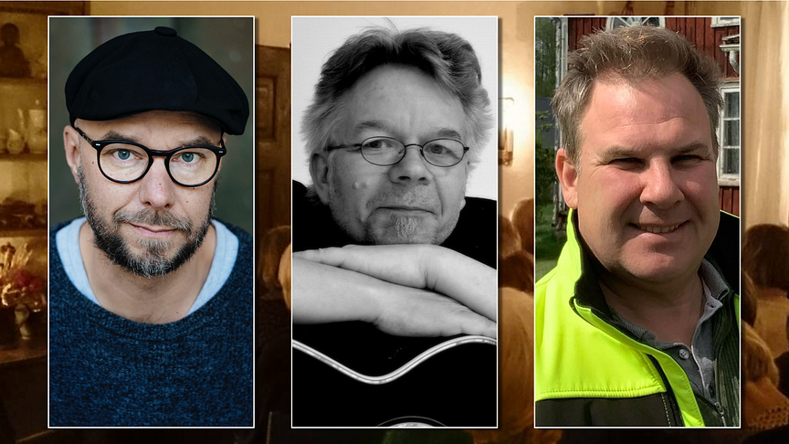 Författargäster i Svalbo: Sven Olof Karlsson (Foto: Moa Karlberg), Anders Wallén (Foto: Tobias Wallén) och Robert Danielsson (Foto: Facebook).