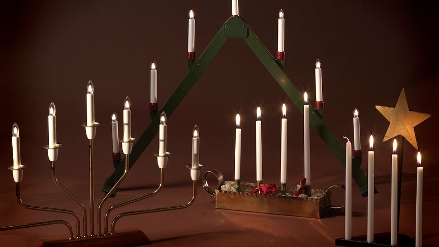 The Swedish electric advent candelabra - a modern light phenomenon.