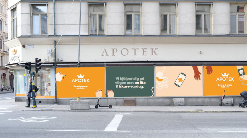 Kronans Apotek rullar ut ny visuell identitet i sina apotek.