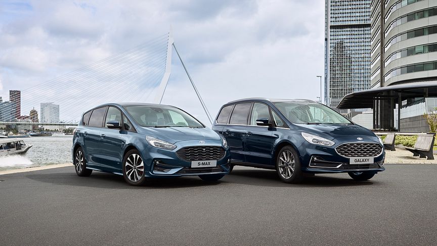 Ford lanserer nå S-MAX og Galaxy hybrid