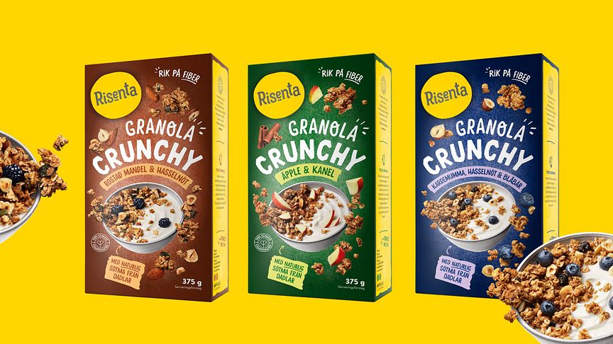 Paulig satsar på växande kategorin frukost – lanserar ny Risenta granola