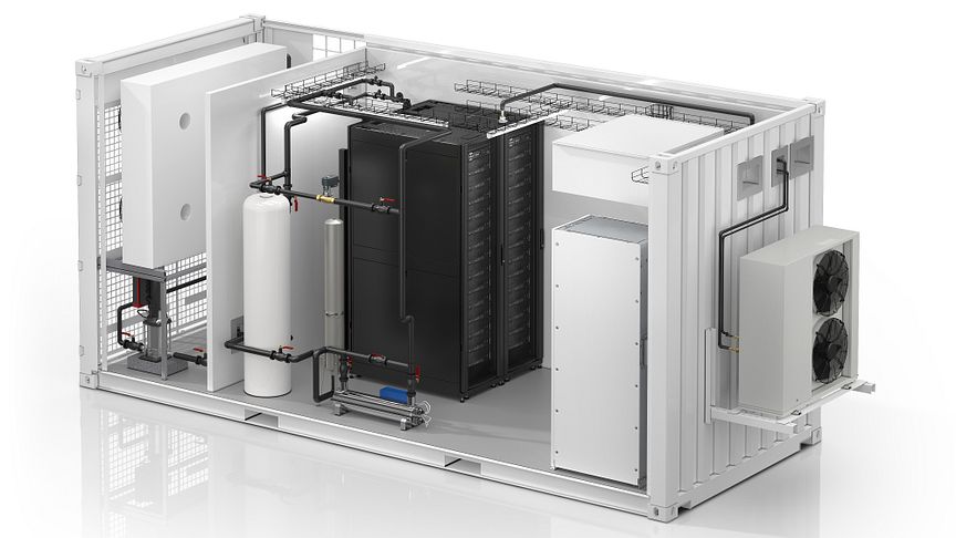 Vi annoncerer det første alt-i-ét væskekølede, modulære EcoStruxure™-datacenter i branchen
