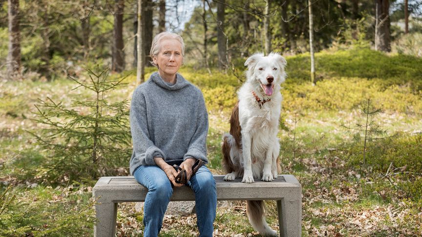 Eva Lindström's comment after receiving the award: "Is it true?" "I was just out with the dog. I came home, fed him and was going to start working on a new book. ” Photo. Susanne Kronholm.