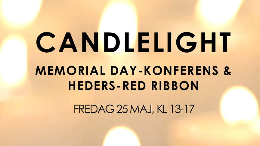 Candlelight Memorial Day Konferens & Heders-Red Ribbon 2018