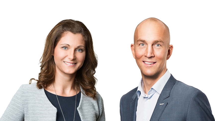 Susanna Nyhrén och Christofer Boman blir nya regionchefer hos HSB ProjektPartner. 