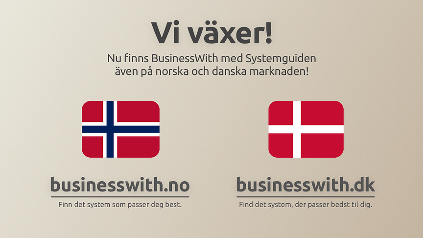 BusinessWith expanderar och finns nu i hela Skandinavien.