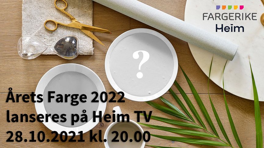 Følg med på lansering av Årets Farge 2022 - Heim TV 