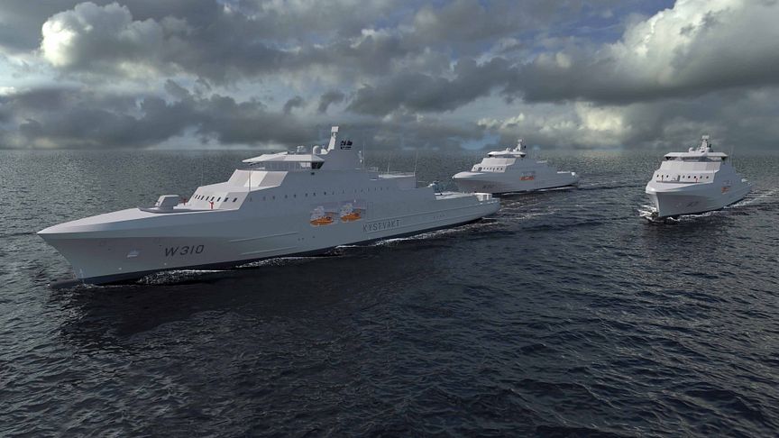 Kongsberg Maritime will deliver its SS1221 sonars to three new vessels for the Norwegian Coastguard