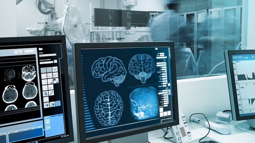 Study and practice with the human brain in x-ray laboratory