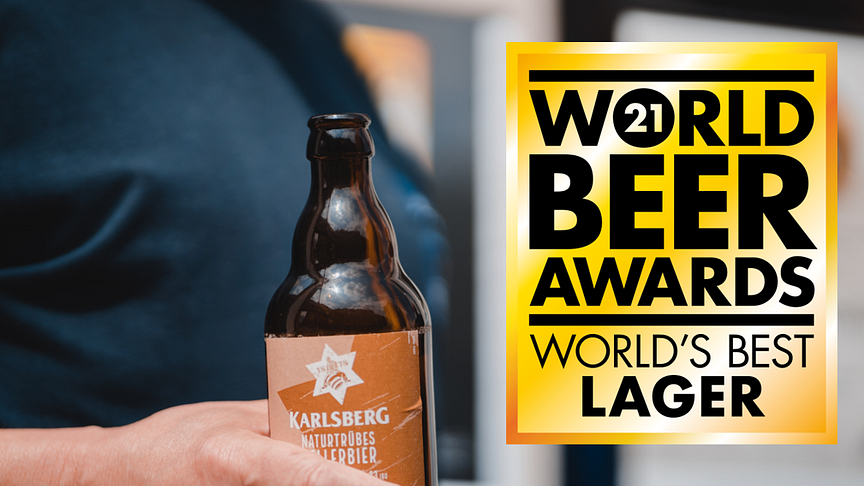 Karlsberg naturtrübes Kellerbier wurde beim World Beer Award ausgezeichnet. Foto: Karlsberg