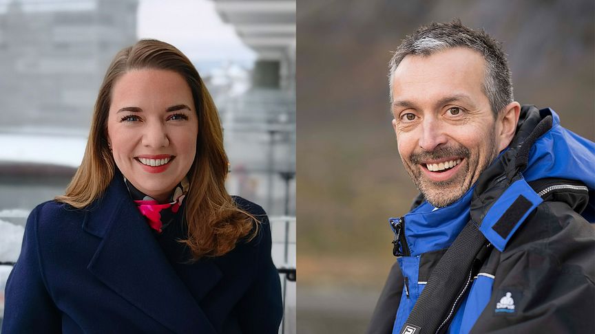 Victoria Braathen og Trond Rismo blir Sjømatrådets nye utsendinger til hhv Storbritannia og Portugal.