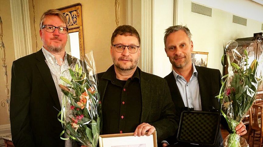 Peter Larsson and Anders Eriksson from 3Temp accepted the award together with Björn Westin from Löfbergs.