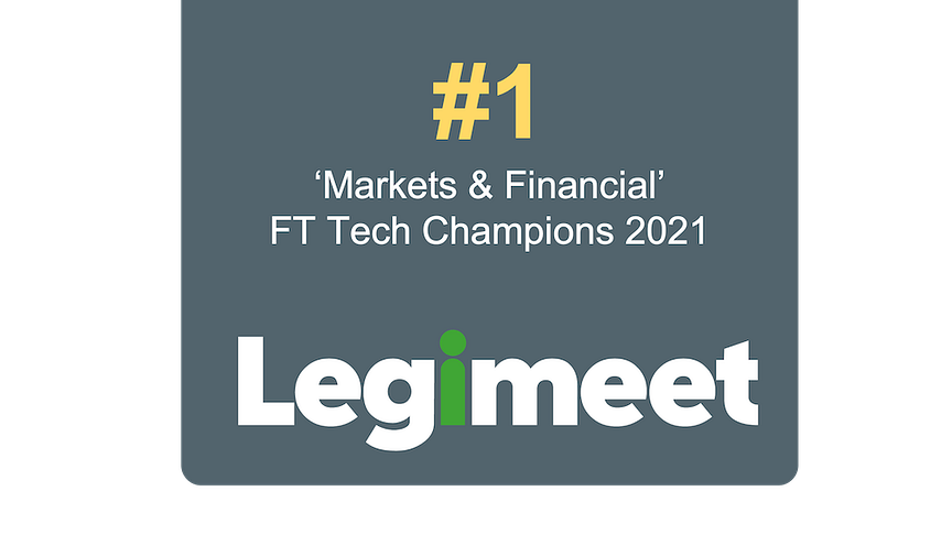 Legimeet winner of Financial Times "Tech Champion 2021"