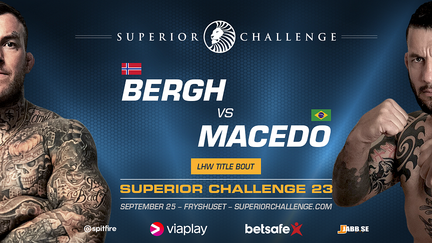 Kenneth Bergh får titelmatch på Superior Challenge 23