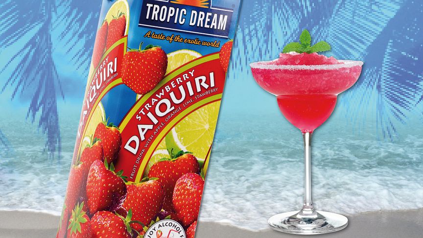 ​Den alkoholfria drinken Strawberry Daiquiri från Tropic Dream har fått mer jordgubbssmak.