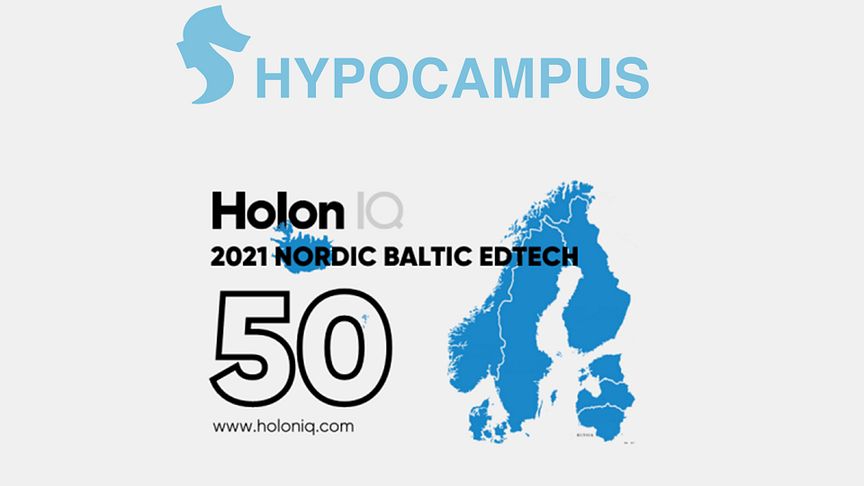 Hypocampus AB är ett av 50 företag som valts ut på HolonIQs årliga lista över de mest lovande EdTech startups från Norden och Baltikum
