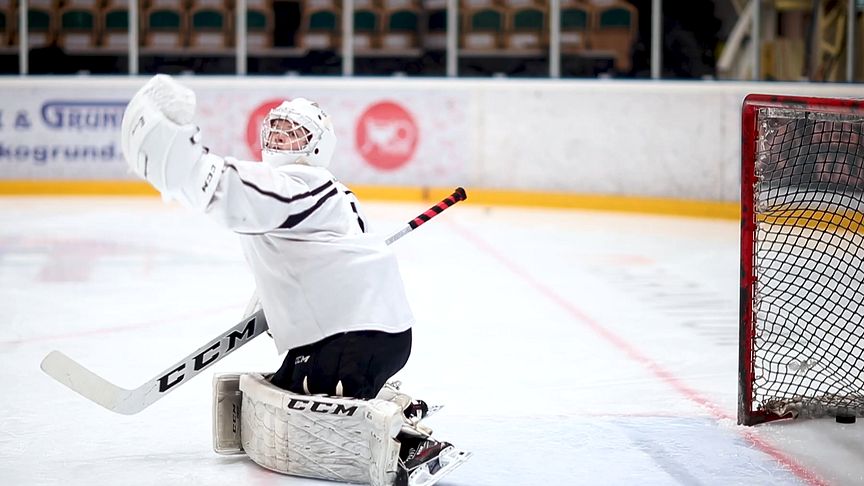 Hugo Nyman är en av eleverna på TBS Hockeygymnasium i Umeå, som bedrivs i samarbete med Tegs SK.