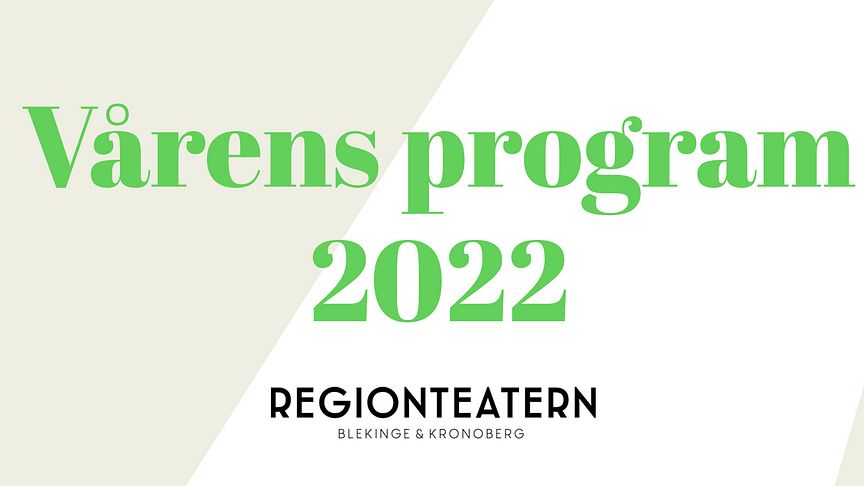 Presskonferens vårens utbud 2022 från Regionteatern Blekinge Kronoberg