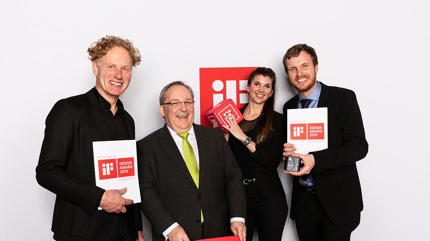 From left: Dorian Kurz (Kurz + Kurz Design), Dr. Markus Kliffken, Katharina Kermelk, Christopher Lamers (all BPW)