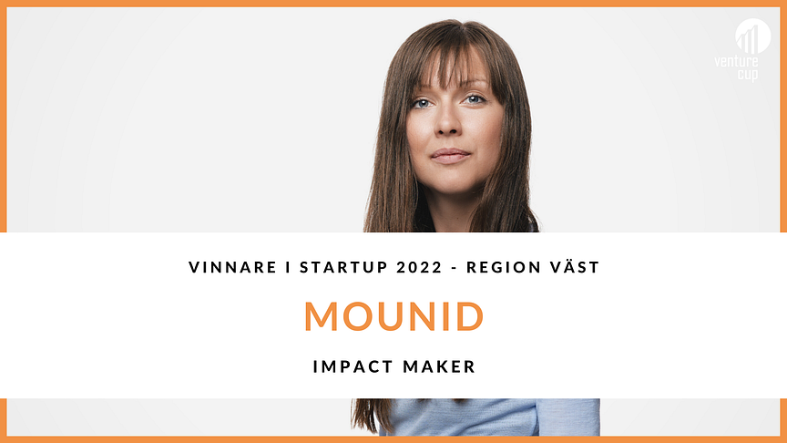 Ida Näslund, grundare av MOUNID som prisades för sin affärsidé i Venture Cup västs regionfinal 2022.