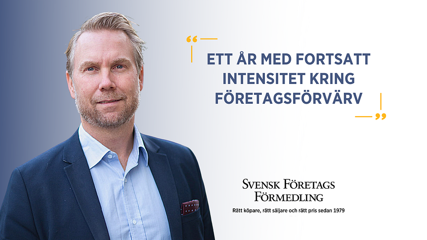 Svensk FöretagsFörmedlings ordförande och transaktionsrådgivare, Claes Hovstadius, summerar året som gått och gör en kort utblick mot 2022