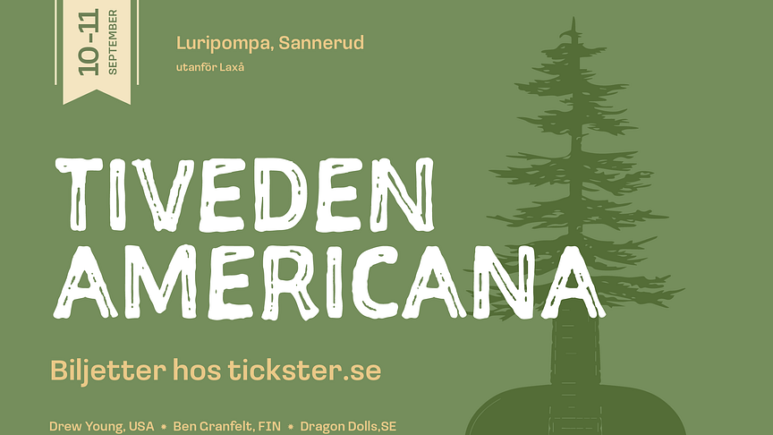 Välkommen till Sveriges yngsta Americana festival. Ny musikfestival med koppling till New Orleans, en festival i hjärtat av Sverige. Tiveden i Laxå kommun.