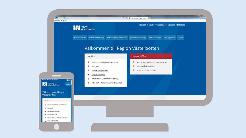 Ny organisation, ny webbplats: regionvasterbotten.se