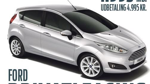 Privatleasing: Ford Fiesta til sensationel lav pris  