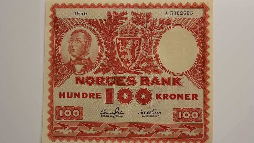 Tømmerfløteren (100 kr) 1949-62. 