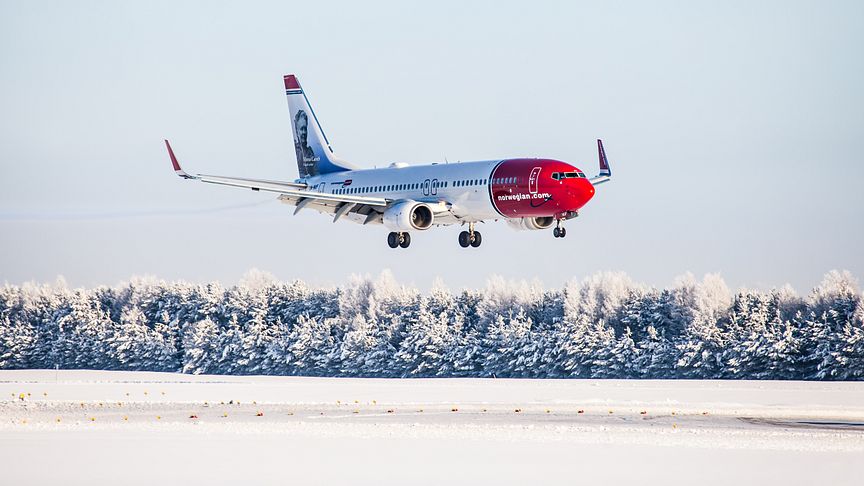 930 000 flög med Norwegian i december