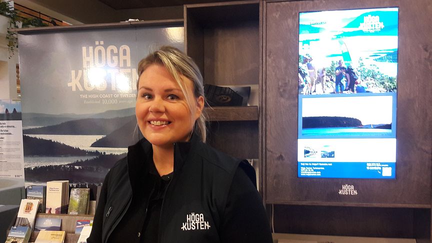Maria Lundkvist, verksamhetsledare på Höga Kusten Turistservice, ser fram emot att prata om turistservicens utveckling på Visitas Destinationsdagar. 