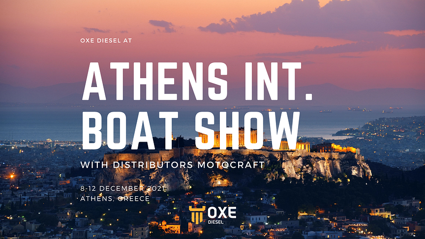 OXE Diesel Displayed at Athens int. boat show by Motocraft