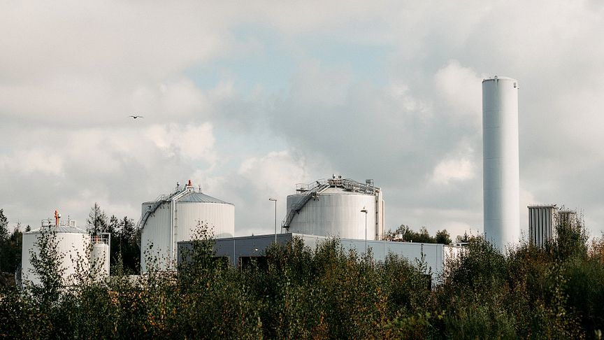 VafabMiljös biogasanläggning på Gryta i Västerås