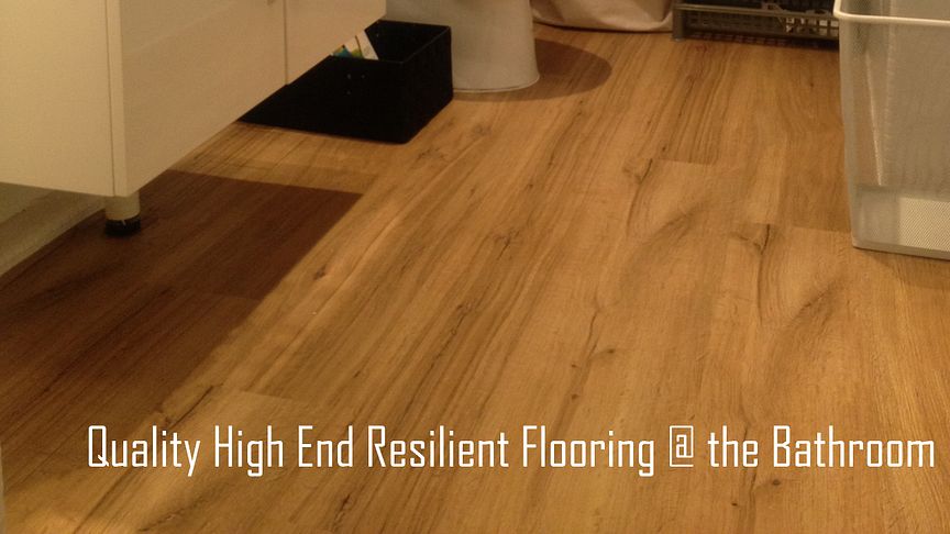High End Resilient Flooring, Laminate Flooring Around Bathroom