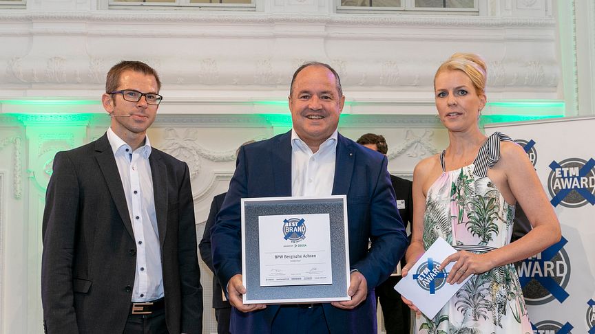 Ralf Merkelbach, Head of Key Account Management Major Fleets Europe, at the ‘Best Brand 2018’ awards ceremony at the New Palace in Stuttgart on 21 June.