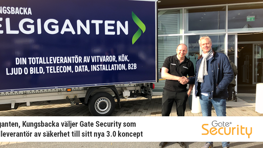 Elgiganten, Kungsbacka väljer Gate Security som totalleverantör av säkerhet till sitt nya 3.0 koncept