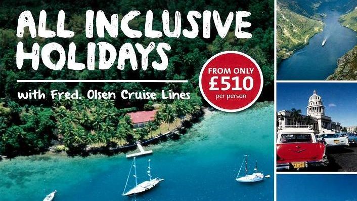 Book your ‘All-Inclusive Holiday’ in 2014/15  with Fred. Olsen Cruise Lines  